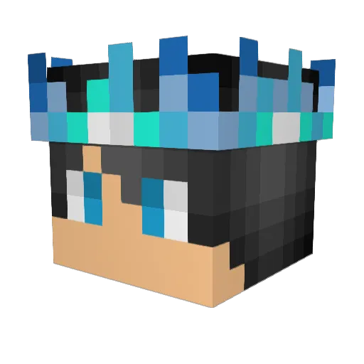 Ronster12 Minecraft avatar head, 3D render