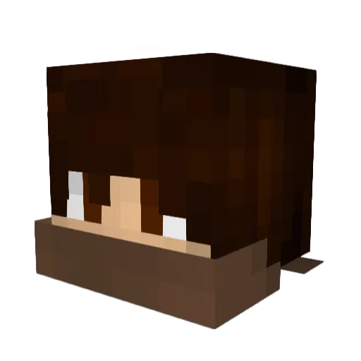 RonsuDesu Minecraft avatar head, 3D render