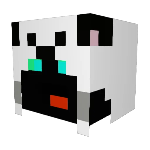 Rontrons Minecraft avatar head, 3D render