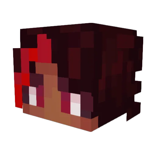 RonuPlays Minecraft avatar head, 3D render