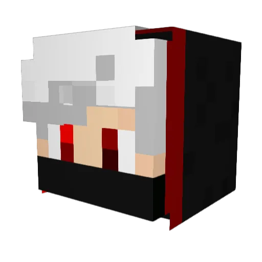 Rony_Nunes Minecraft avatar head, 3D render