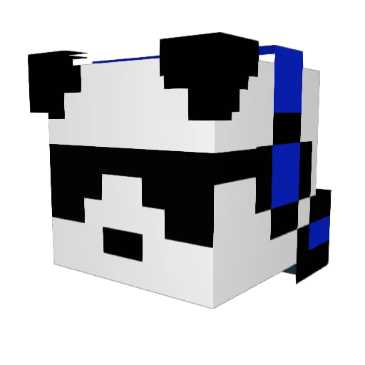 Ronzyo Minecraft avatar head, 3D render