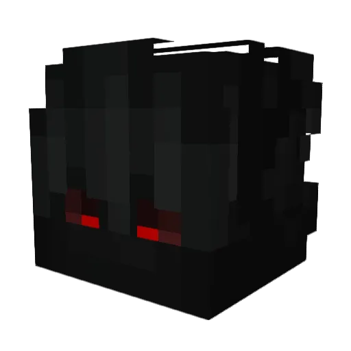 RooBeDO Minecraft avatar head, 3D render