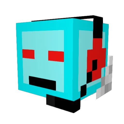 RooDog777 Minecraft avatar head, 3D render