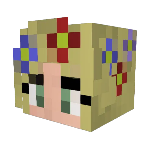 Roobeenutt Minecraft avatar head, 3D render