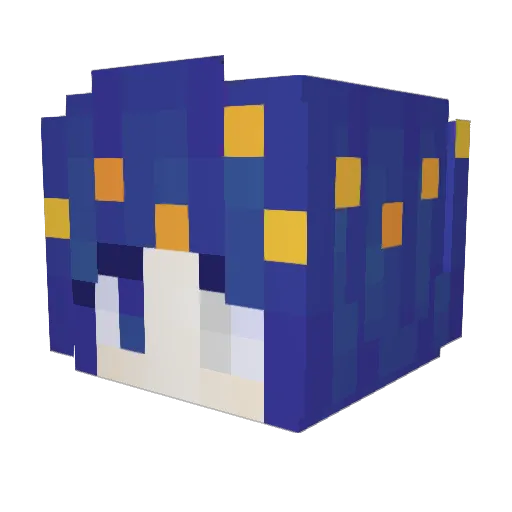 Roobey Minecraft avatar head, 3D render