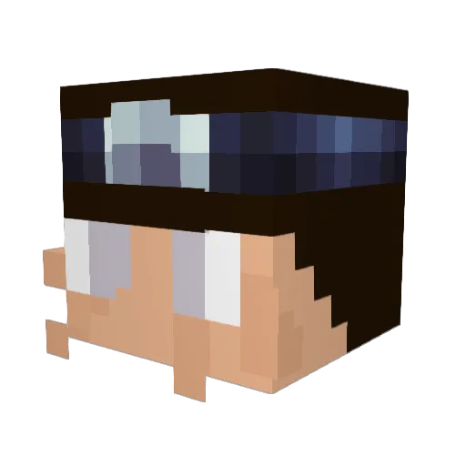RoodDawg Minecraft avatar head, 3D render