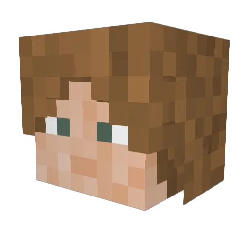 Roodrixp Minecraft avatar head, 3D render