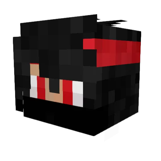 Rooffy Minecraft avatar head, 3D render
