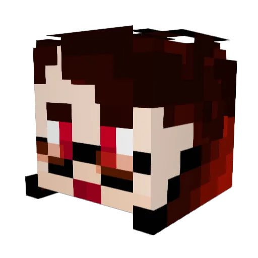 Rook1400 Minecraft avatar head, 3D render