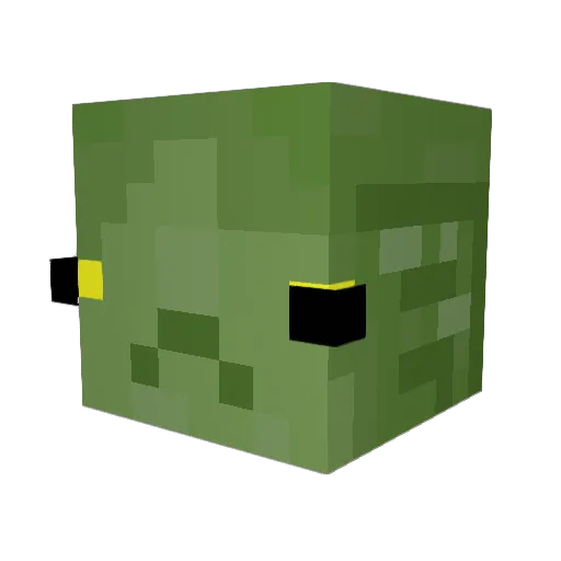 Rook429 Minecraft avatar head, 3D render
