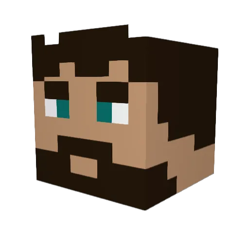 RookVibadag Minecraft avatar head, 3D render