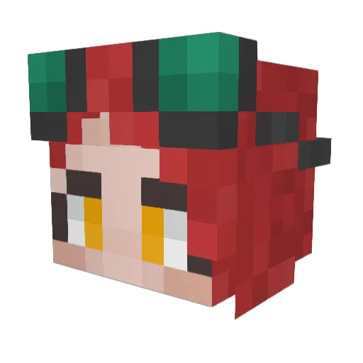 Rookblade Minecraft avatar head, 3D render