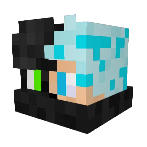 Rookeagle Minecraft avatar head, 3D render