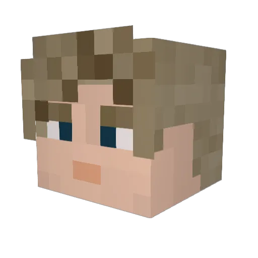 RookieOne81 Minecraft avatar head, 3D render