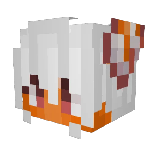 RookieSniping Minecraft avatar head, 3D render