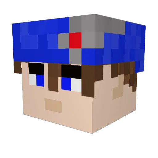 Rooks1696 Minecraft avatar head, 3D render