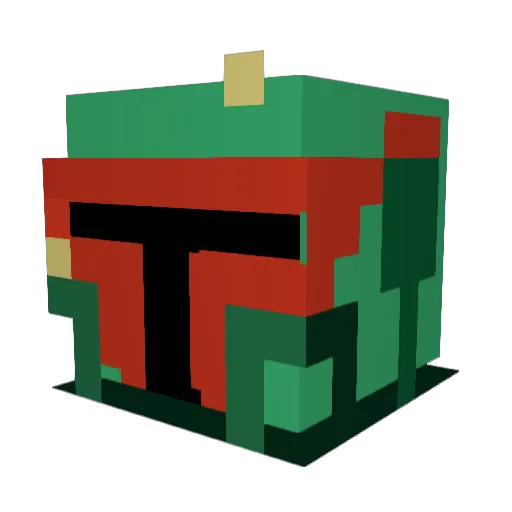 Rooksn727 Minecraft avatar head, 3D render