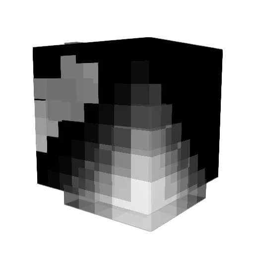 RoomLine Minecraft avatar head, 3D render