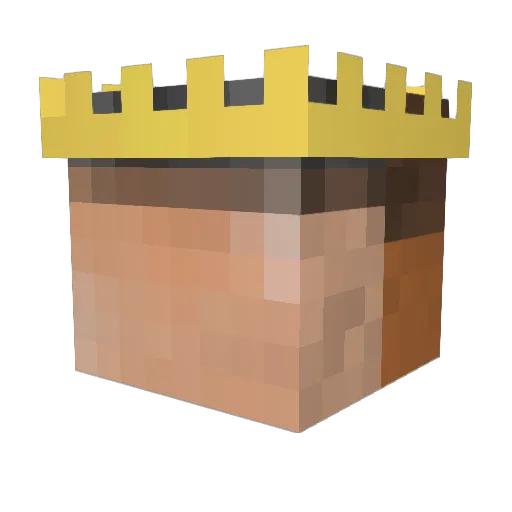 RoombaVacc Minecraft avatar head, 3D render