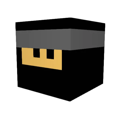 Roomonkey Minecraft avatar head, 3D render
