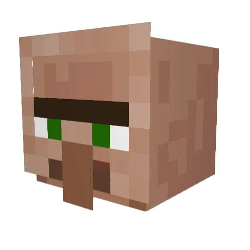 RoomyMarrow Minecraft avatar head, 3D render