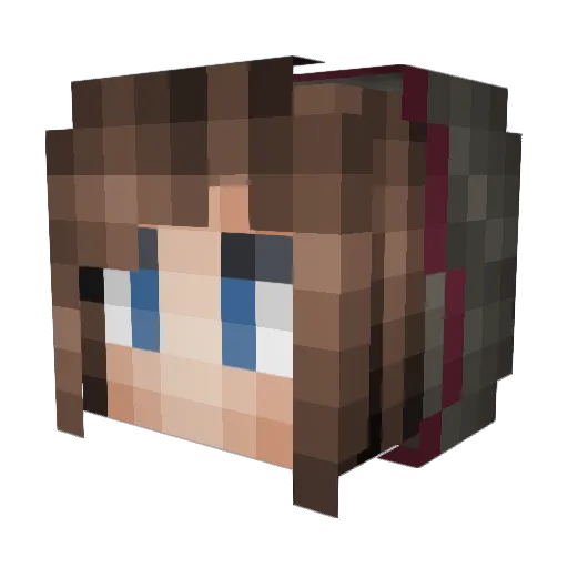 RoonStar Minecraft avatar head, 3D render