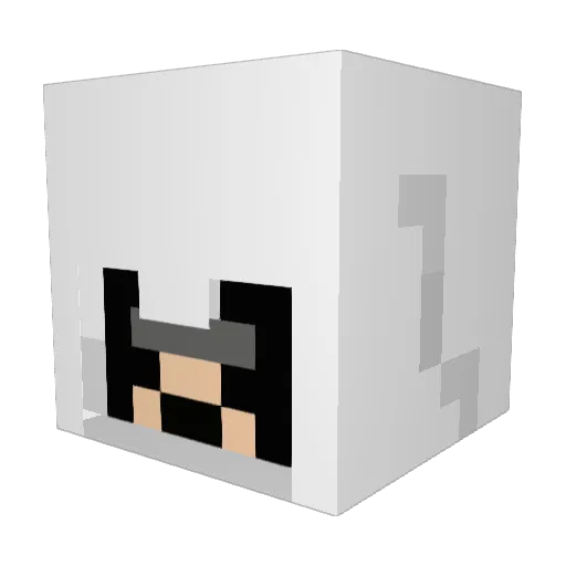 Rooners95 Minecraft avatar head, 3D render