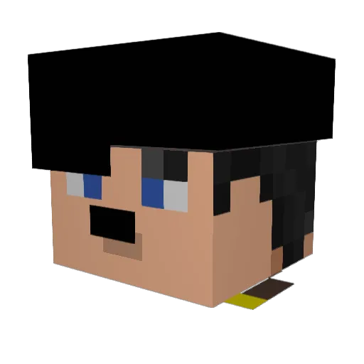 Rooney9400 Minecraft avatar head, 3D render