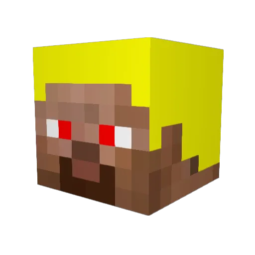 RooneyB23 Minecraft avatar head, 3D render
