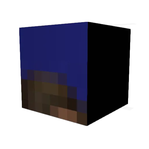 Roonger Minecraft avatar head, 3D render