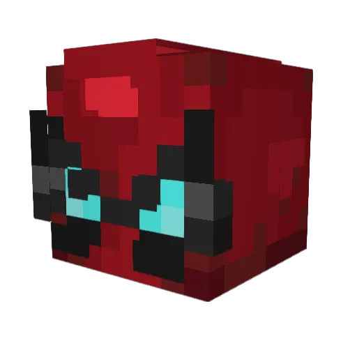 Rooookie23 Minecraft avatar head, 3D render
