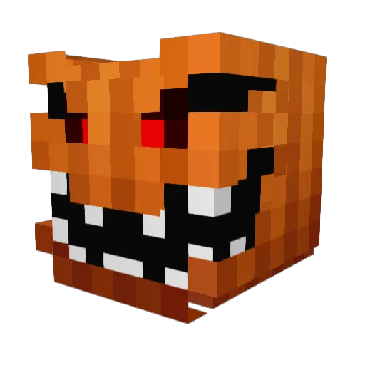 RooosMuted Minecraft avatar head, 3D render