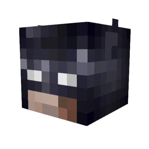 Roootbeeer Minecraft avatar head, 3D render