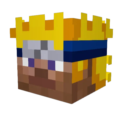 Roootiee Minecraft avatar head, 3D render