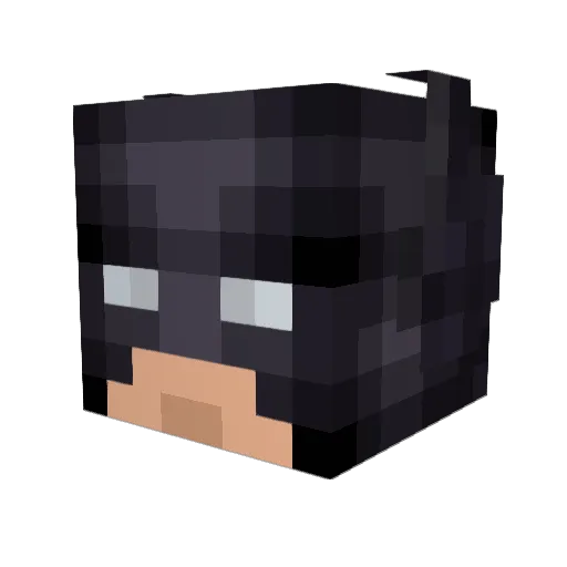 Roorkz Minecraft avatar head, 3D render