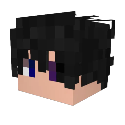 RoosterDefence Minecraft avatar head, 3D render