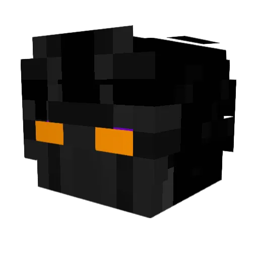 RoosterKnight Minecraft avatar head, 3D render