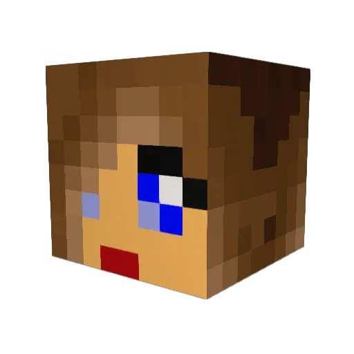 RoosterL2012 Minecraft avatar head, 3D render