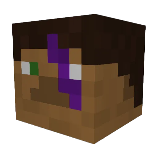 RoosterPrime17 Minecraft avatar head, 3D render