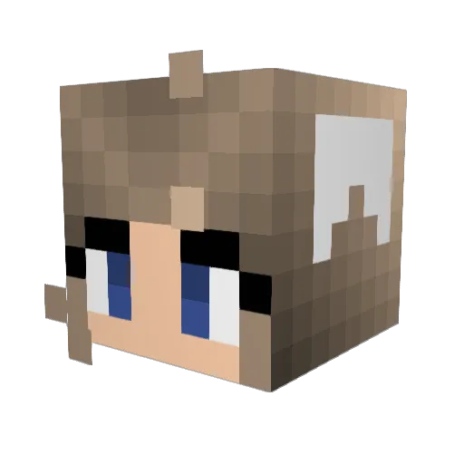 RootCanalTherapy Minecraft avatar head, 3D render