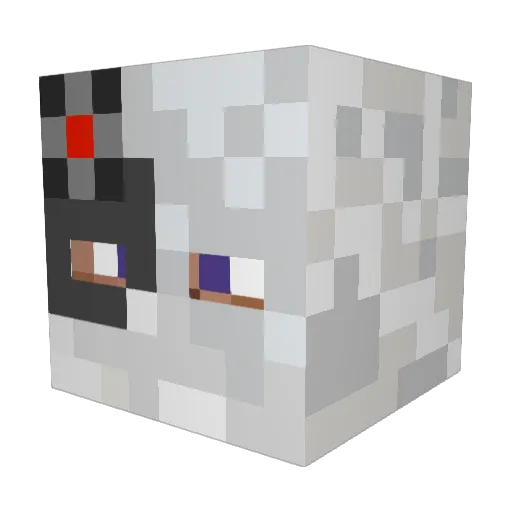 RootnTootnPutin Minecraft avatar head, 3D render
