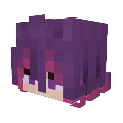 Rootsy Minecraft avatar head, 3D render
