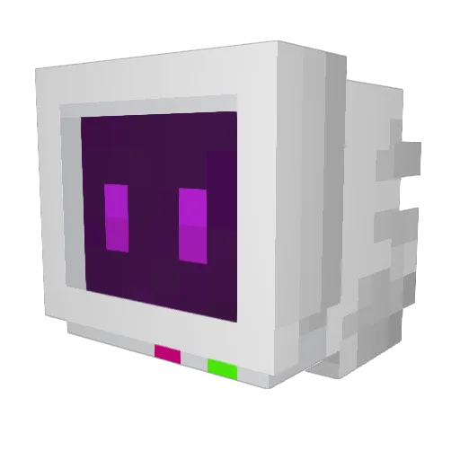 Rootwave Minecraft avatar head, 3D render