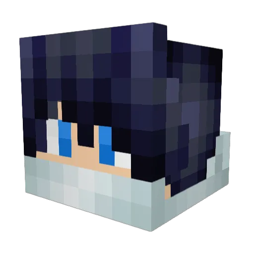 Rooveno Minecraft avatar head, 3D render