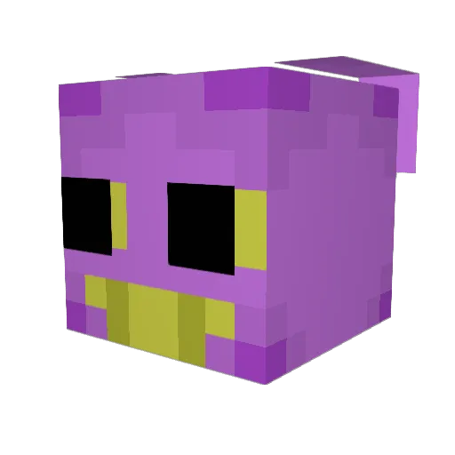 Roovers Minecraft avatar head, 3D render
