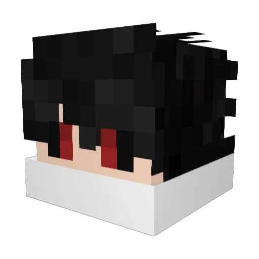Ropeton Minecraft avatar head, 3D render