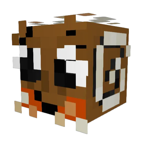 Roplays_ Minecraft avatar head, 3D render