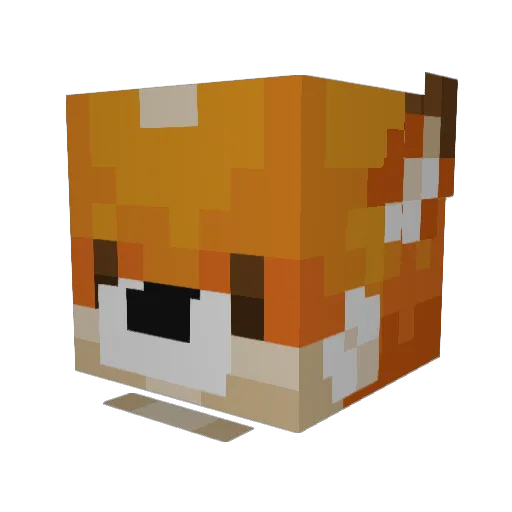 RopoRose29 Minecraft avatar head, 3D render