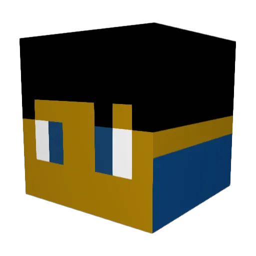 RopodKast Minecraft avatar head, 3D render